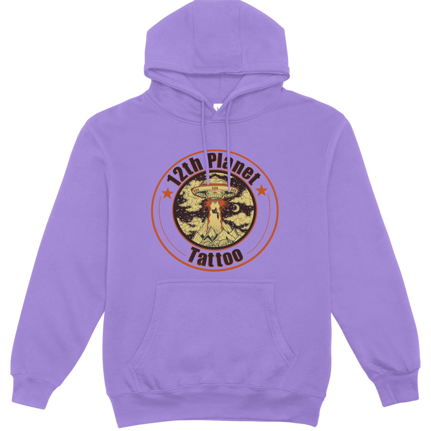12th Planet Tattoo Hoodie - Orange Logo