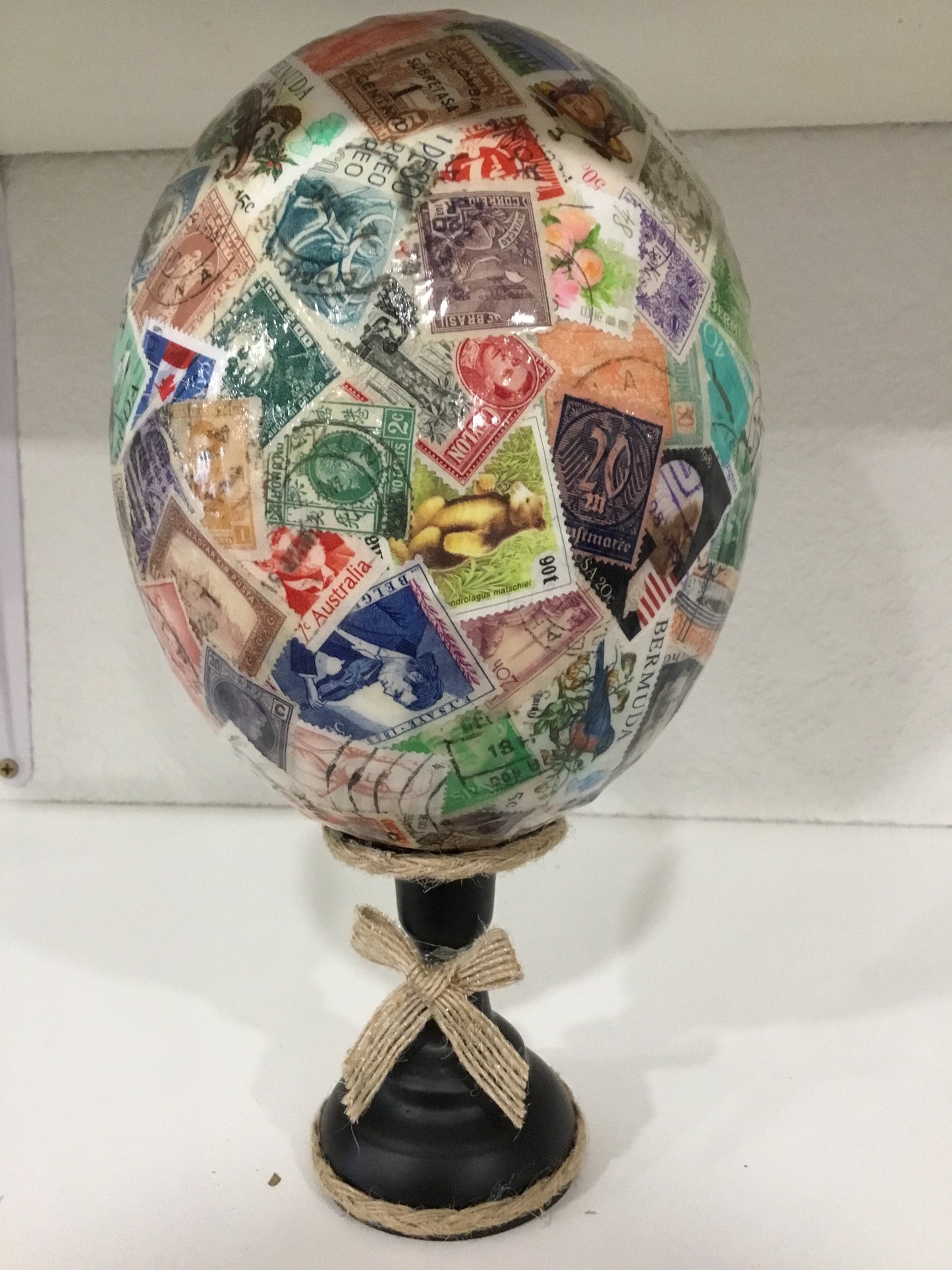Ostrich egg decor