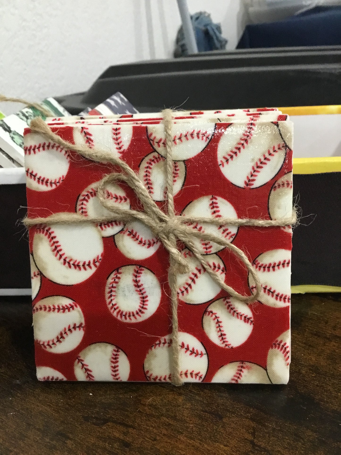 Ceramic Coasters-Baseball