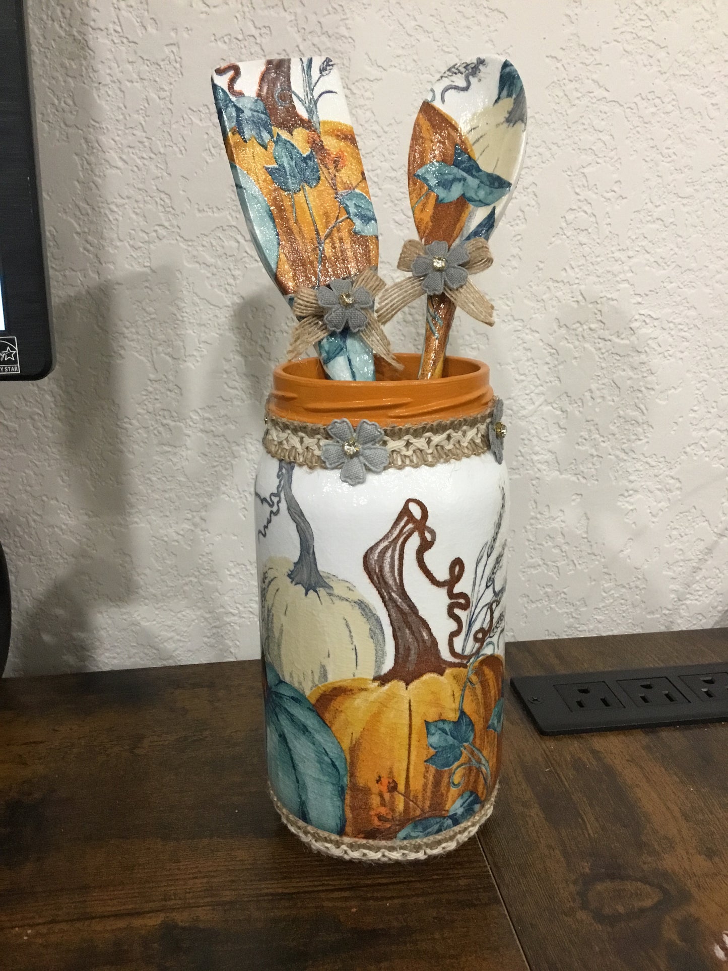 Kitchen Utensil Holder Deco- Fall