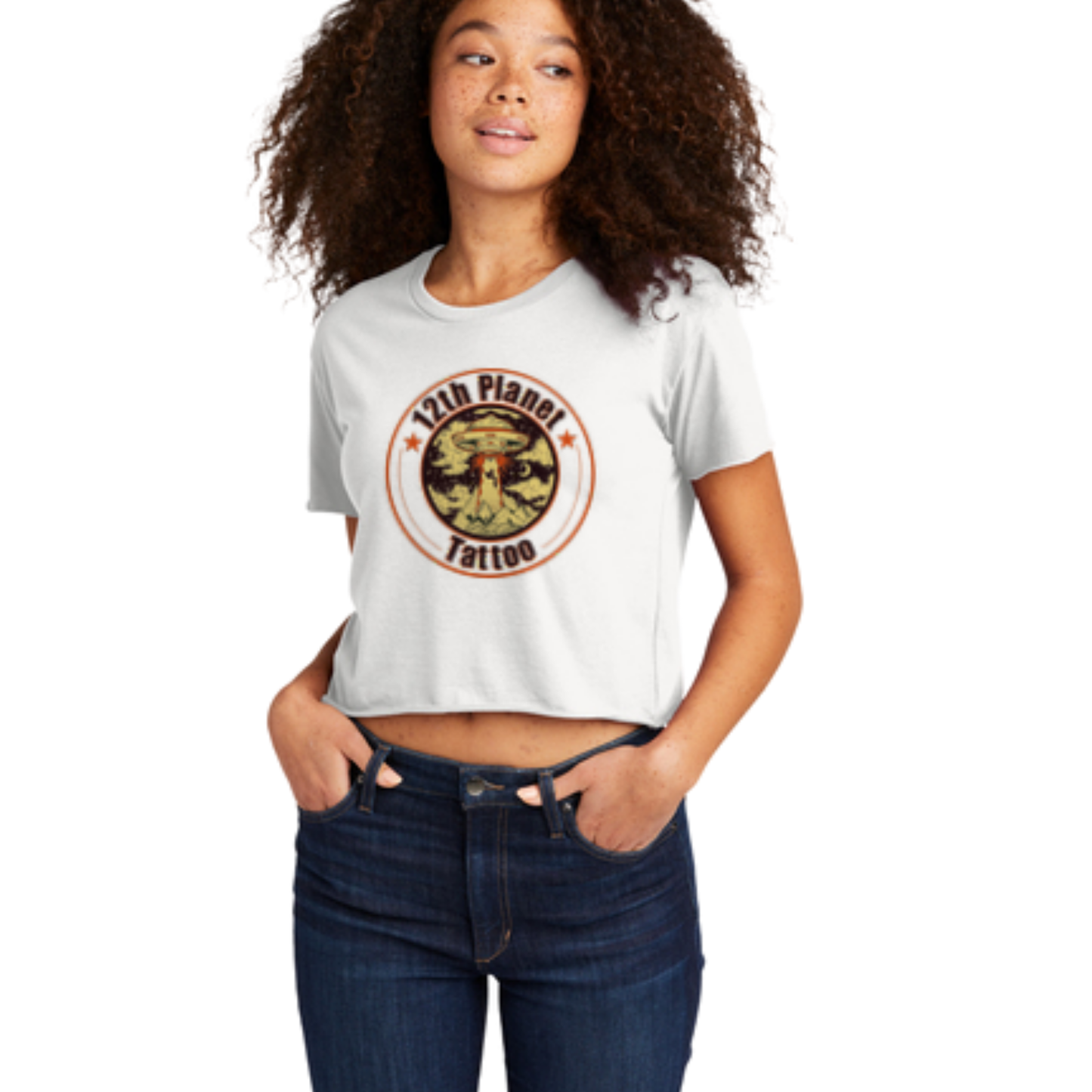 12th Planet Tattoo Cropped Tops