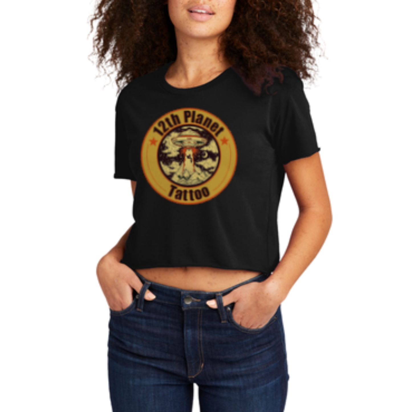 12th Planet Tattoo Cropped Tops