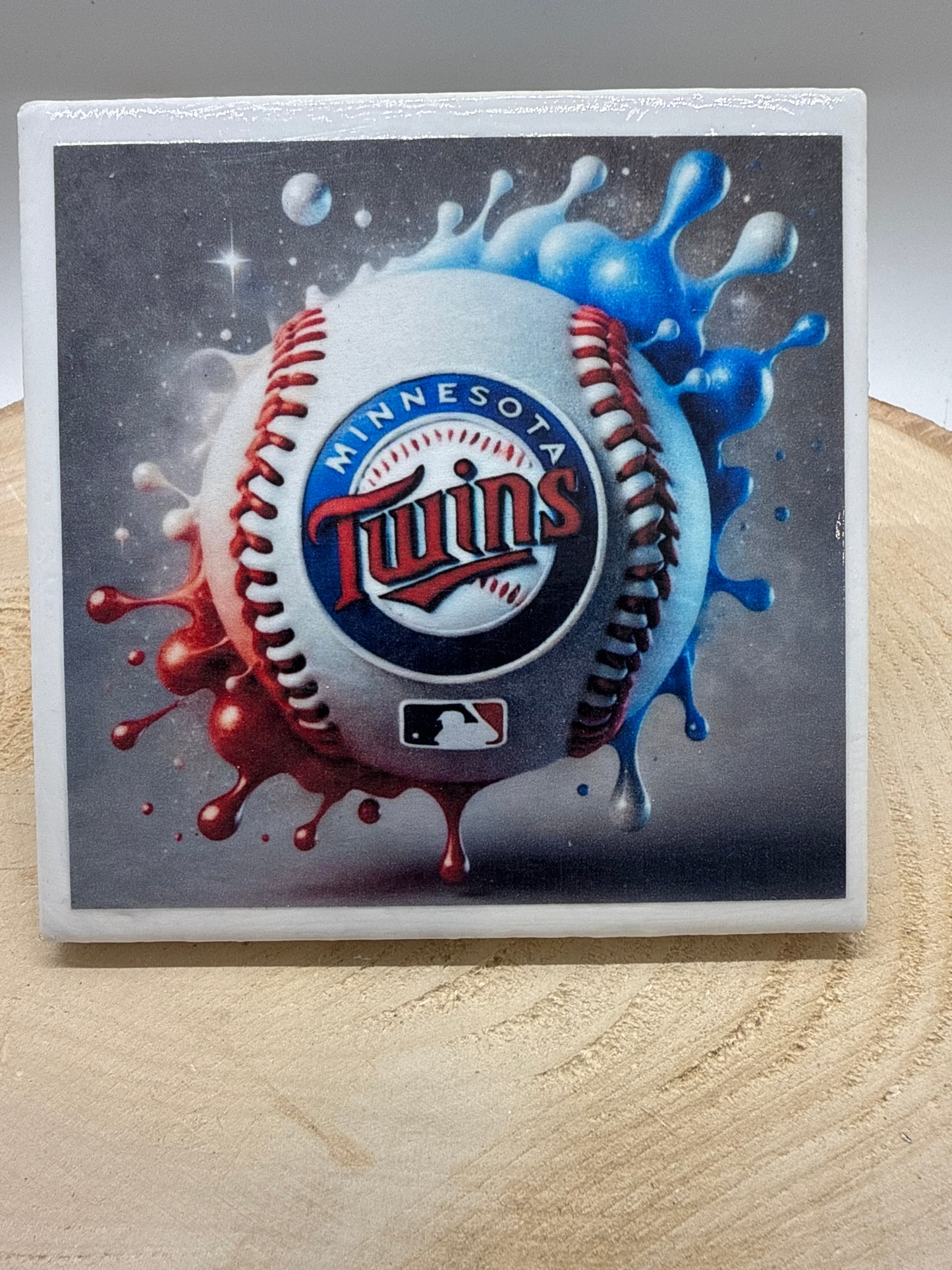 Baseball Coaster White Ceramic