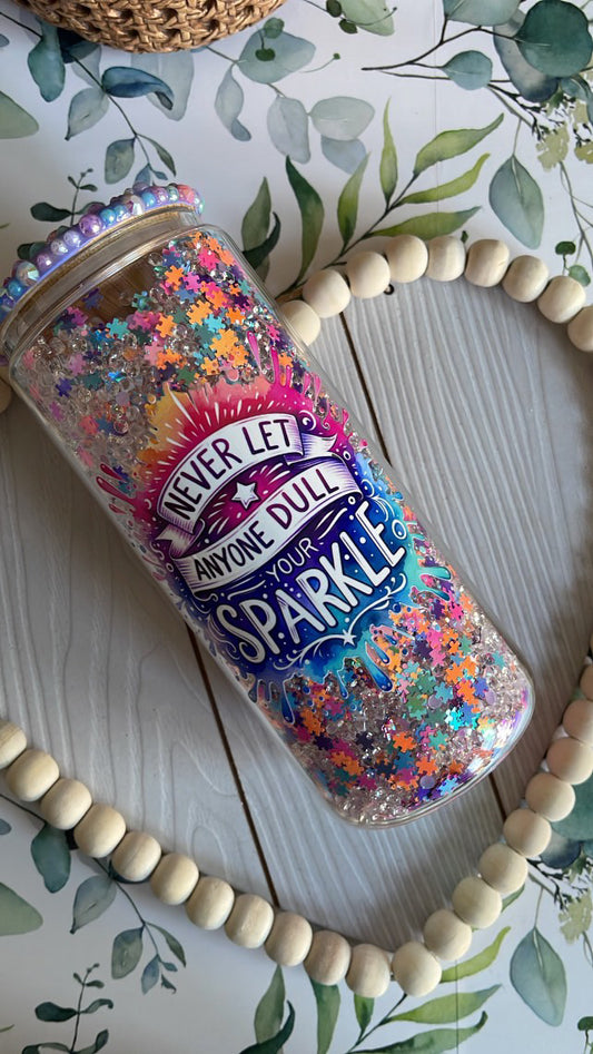 Leave a Little Sparkle 18 oz libby