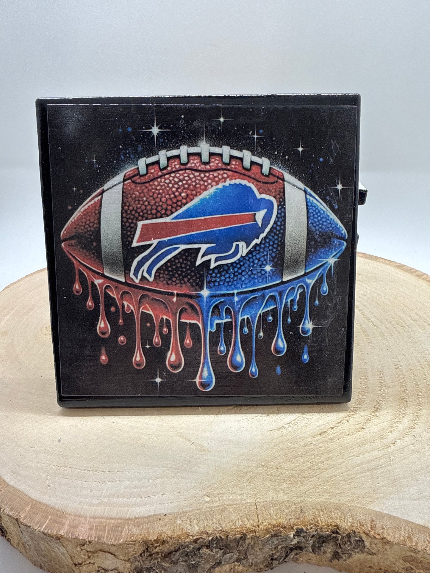 Football Coasters Black Ceramic