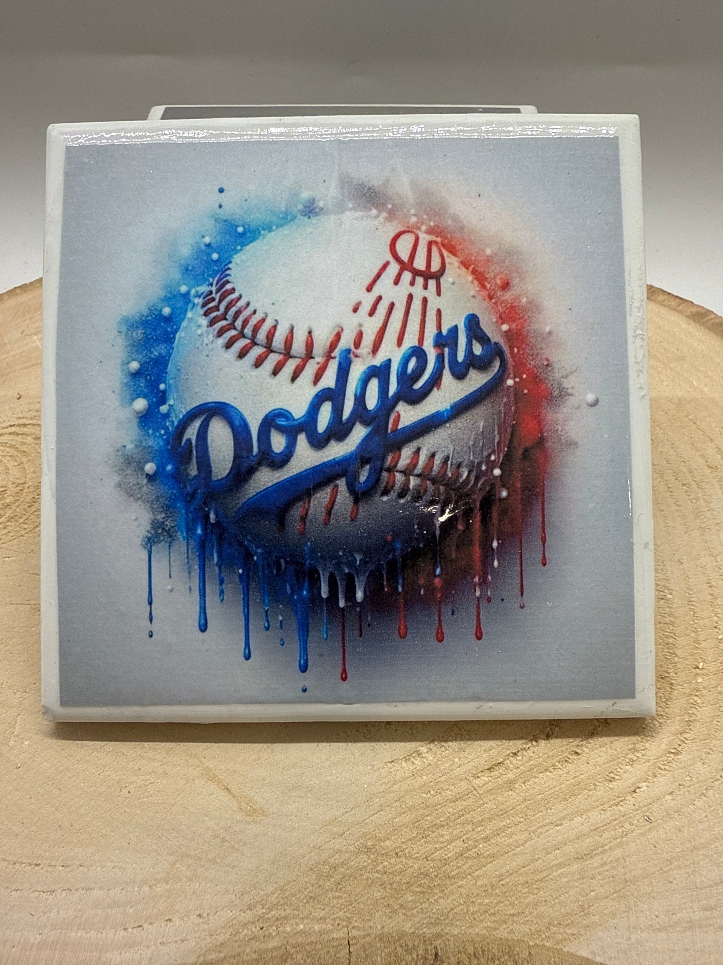 Baseball Coaster White Ceramic