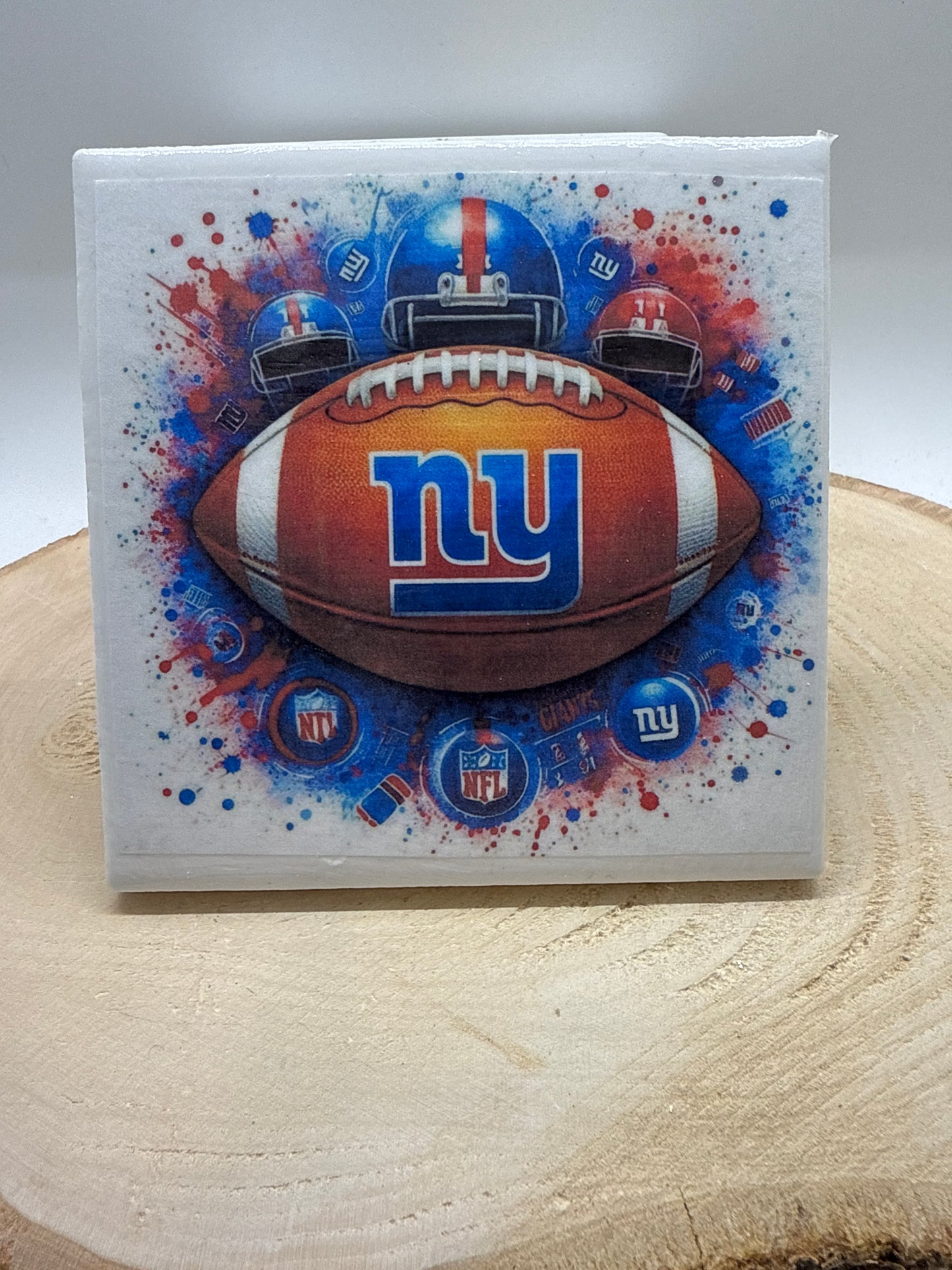 Football Coaster White Ceramic