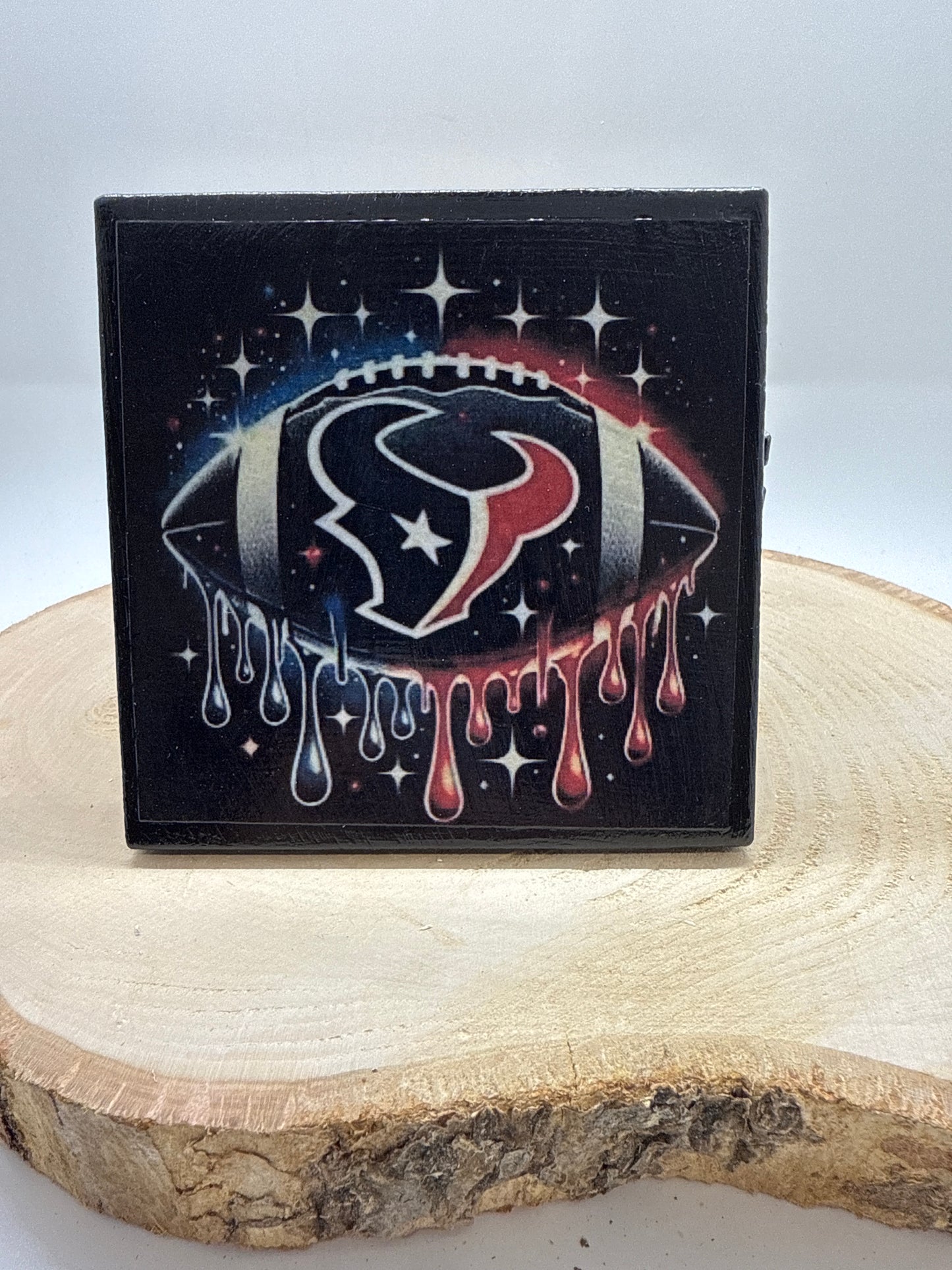 Football Coasters Black Ceramic