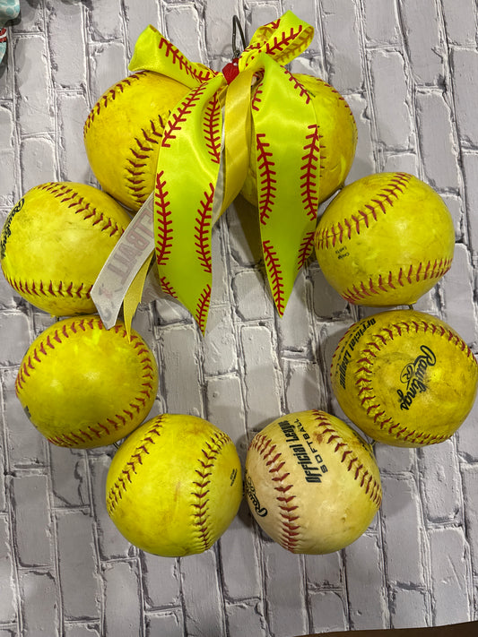 Softball Wreath