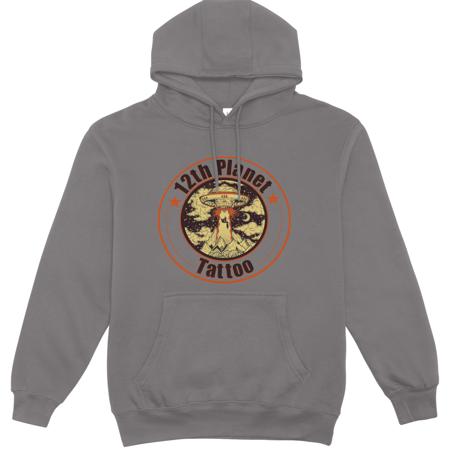 12th Planet Tattoo Hoodie - Orange Logo