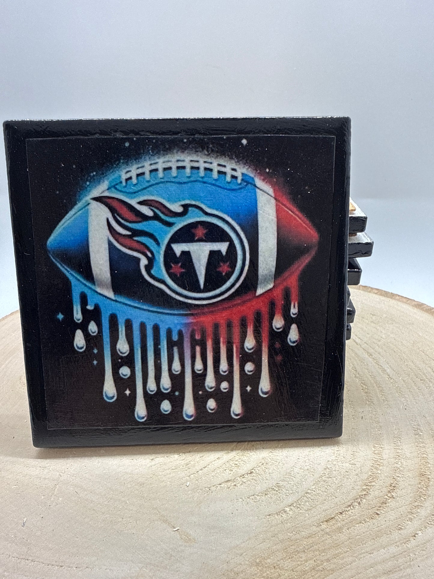 Football Coasters Black Ceramic