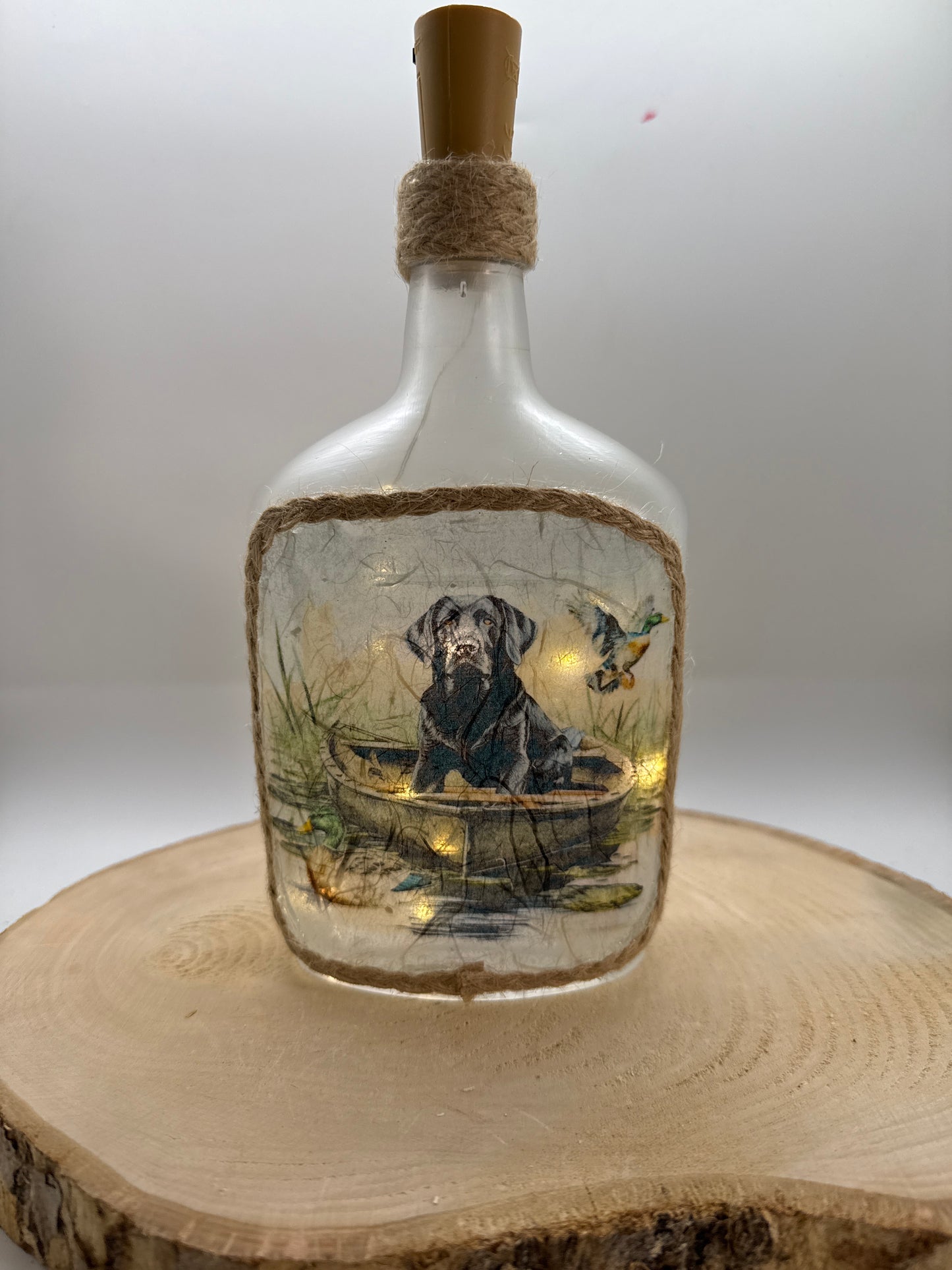 Small Lighted up Dog Bottle