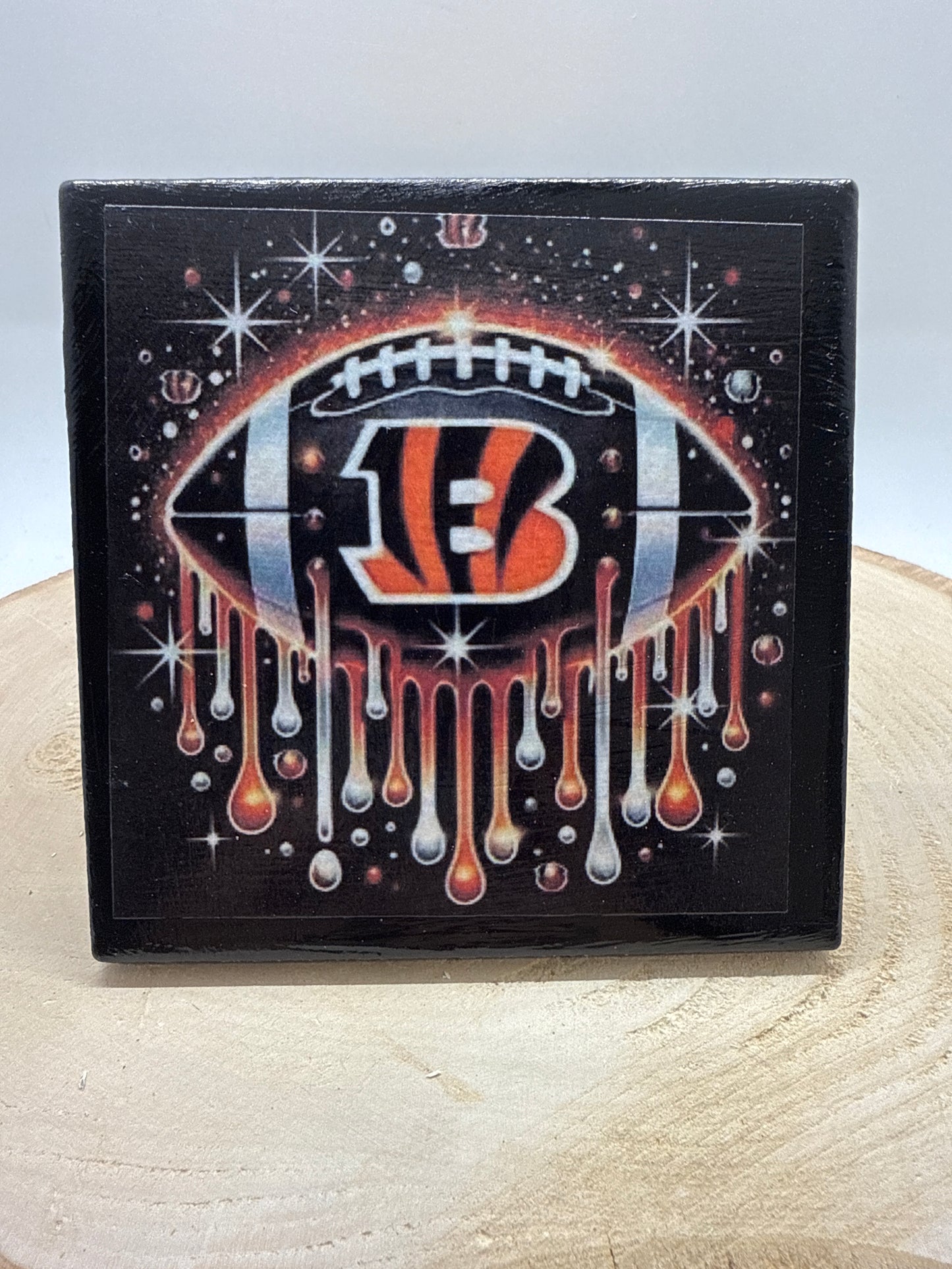 Football Coasters Black Ceramic