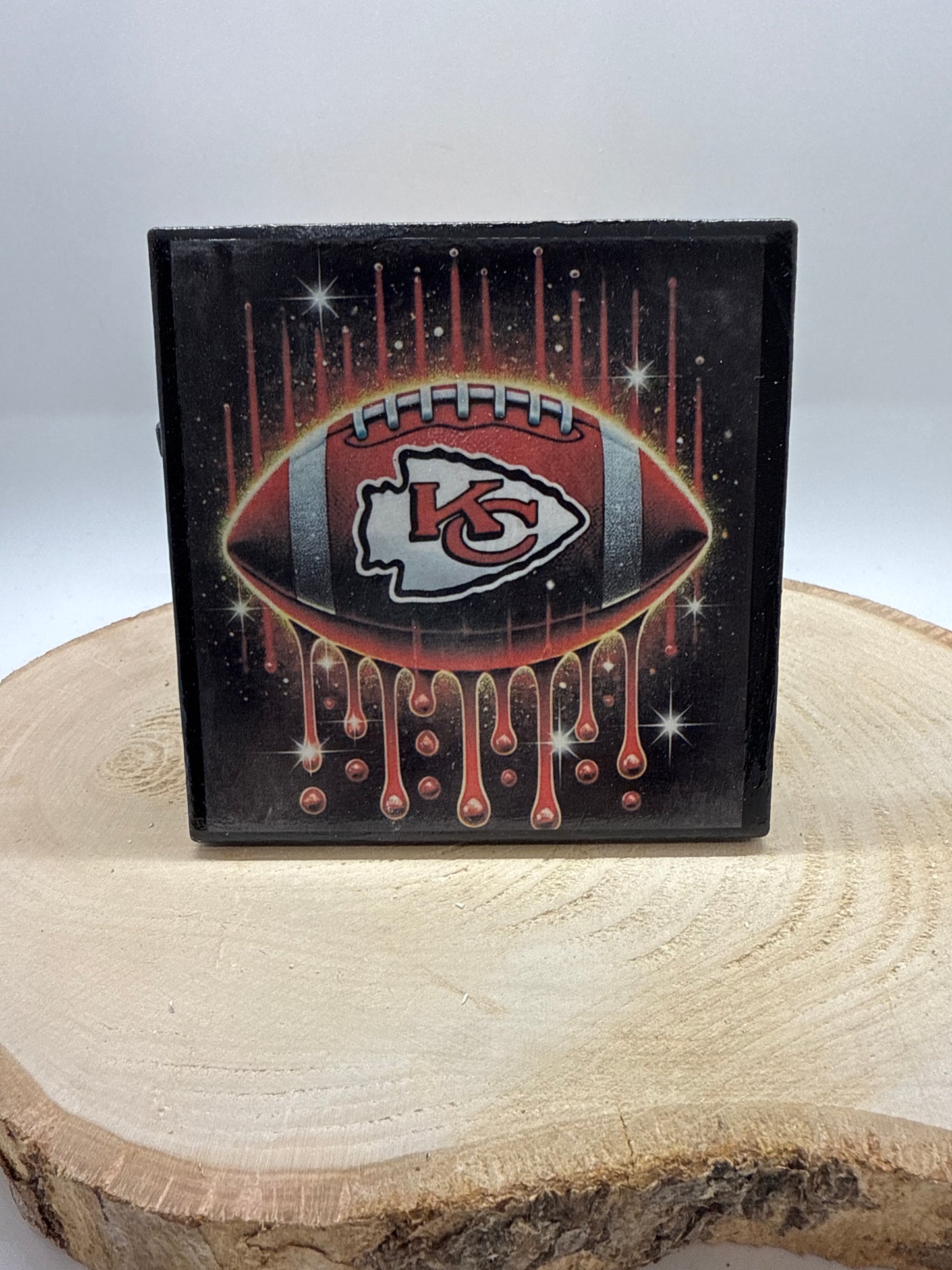 Football Coasters Black Ceramic