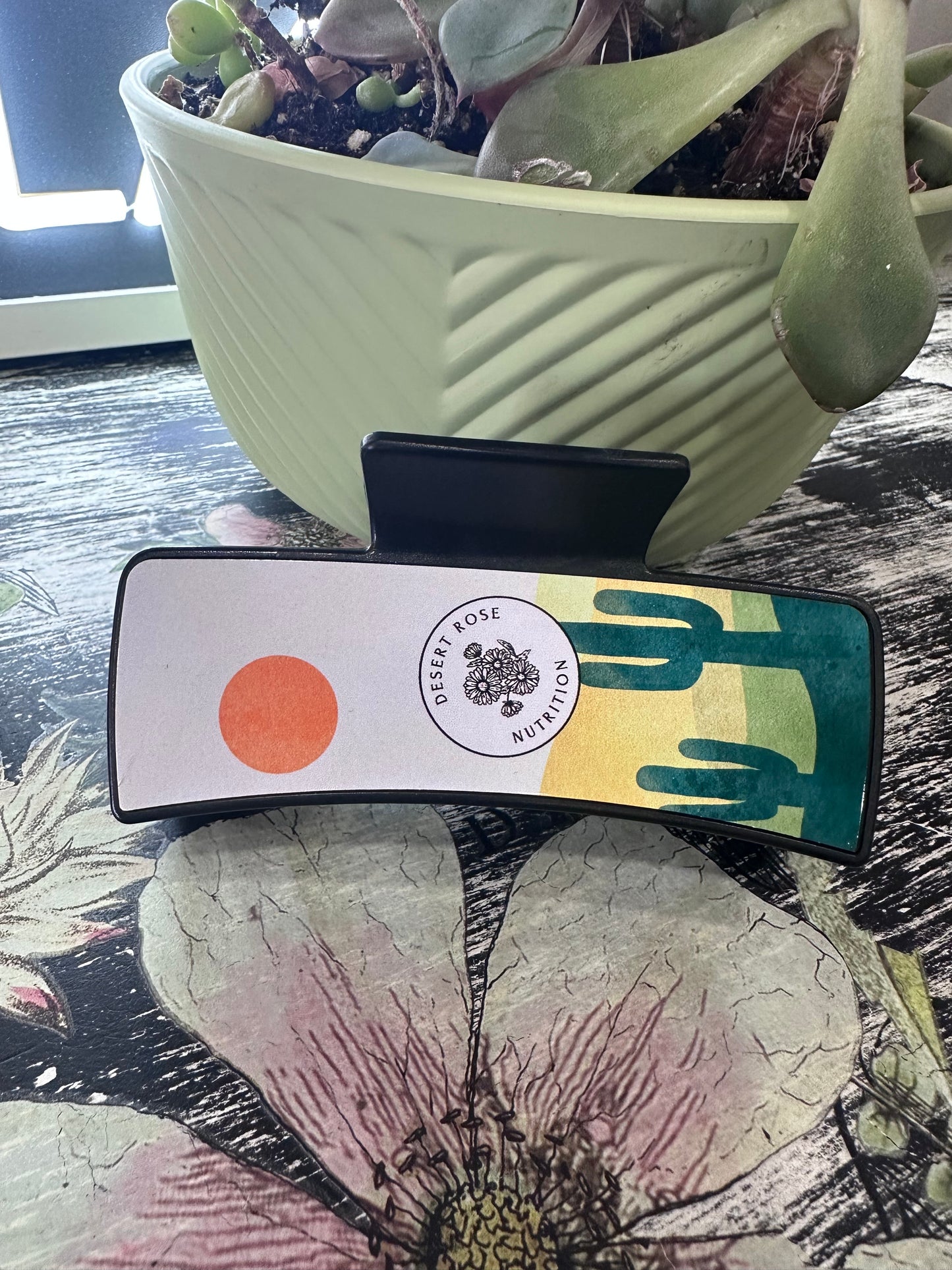 Desert Rose Hair Clip