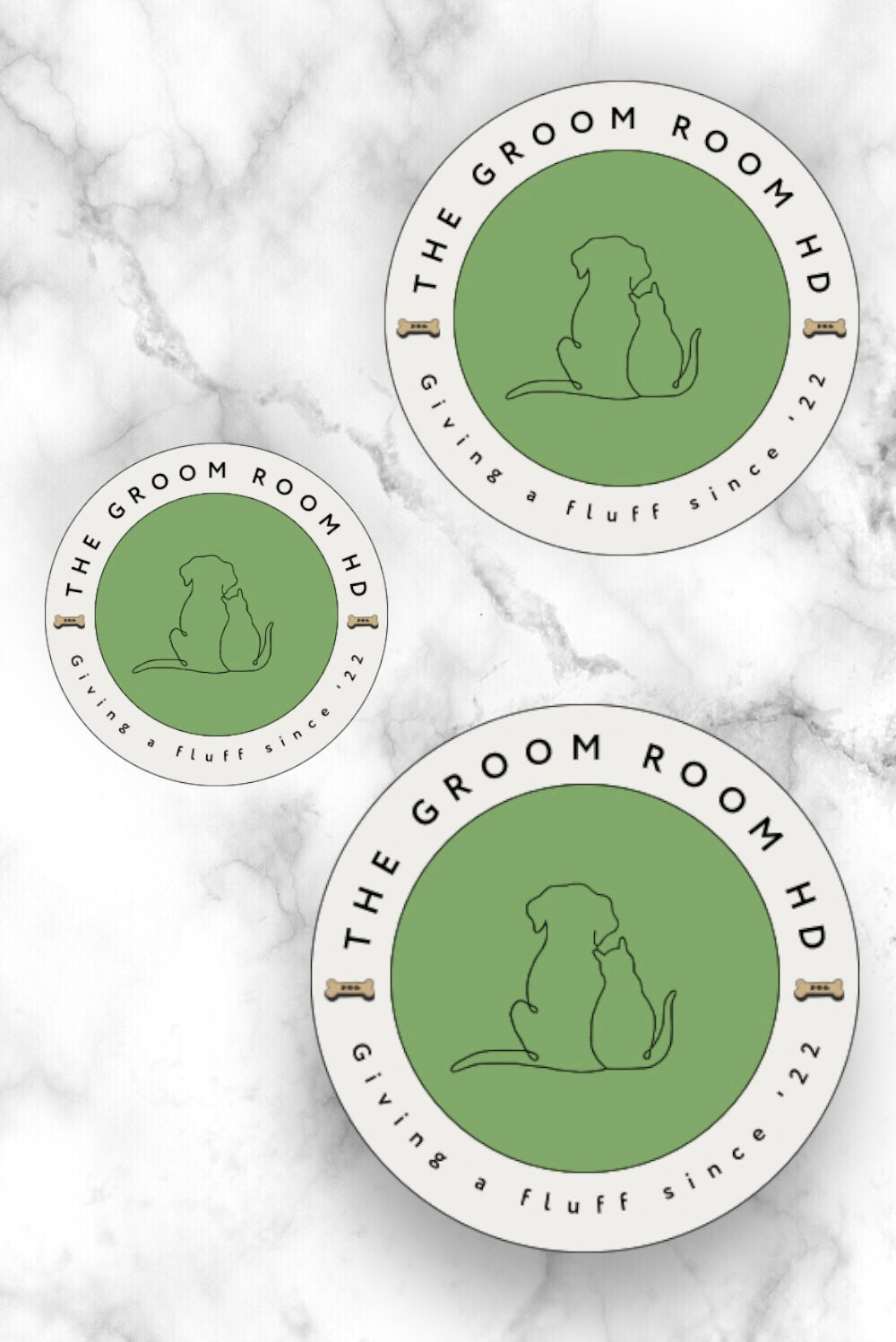 The Groom Room Sticker - Giving a Fluff since '22