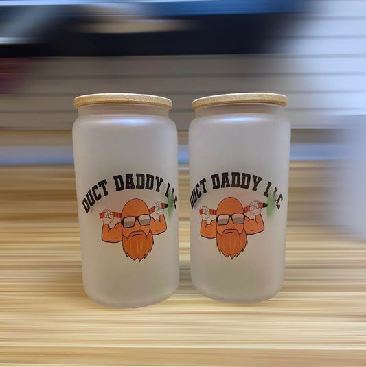 Duct Daddy LLC 16oz Frosted Glass Cans