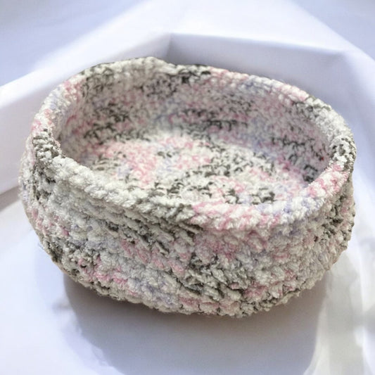 Pink speckled Trinket bowl