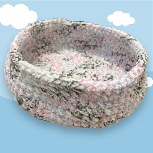 Pink Speckled Trinket Bowl