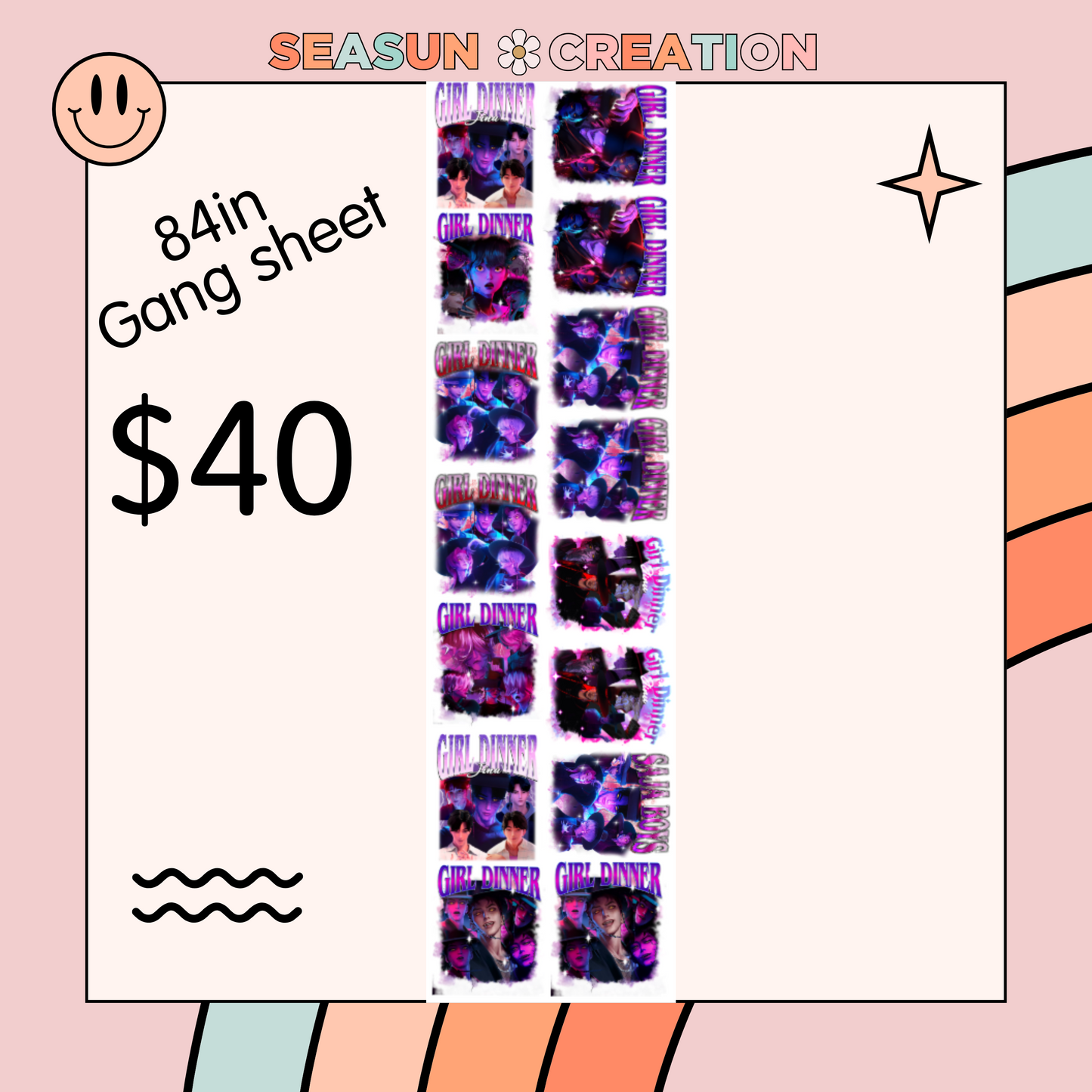 SAJA Boys DTF Gangsheet