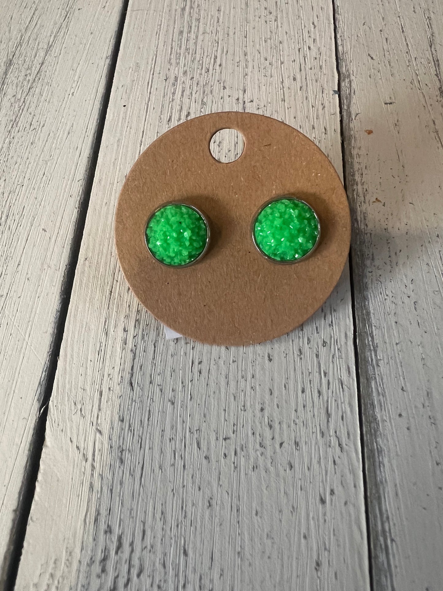 Matte stud earrings