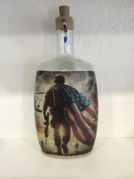 American hero lighted bottle