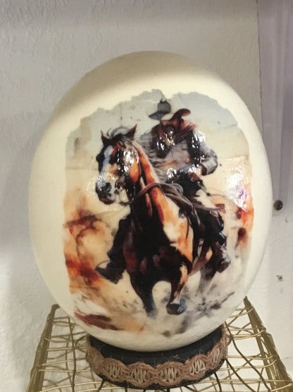 Ostrich egg decor