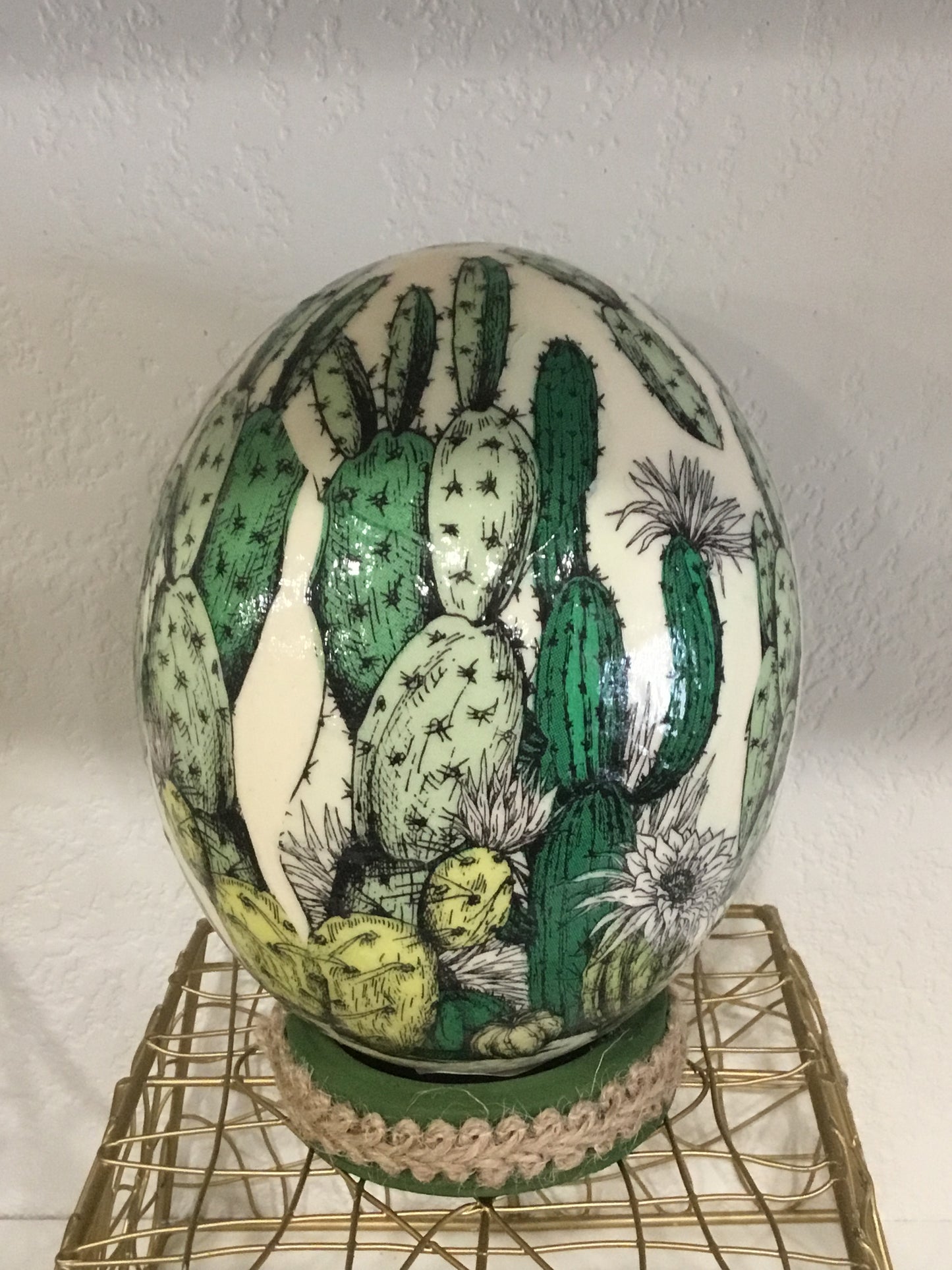 Ostrich egg decor