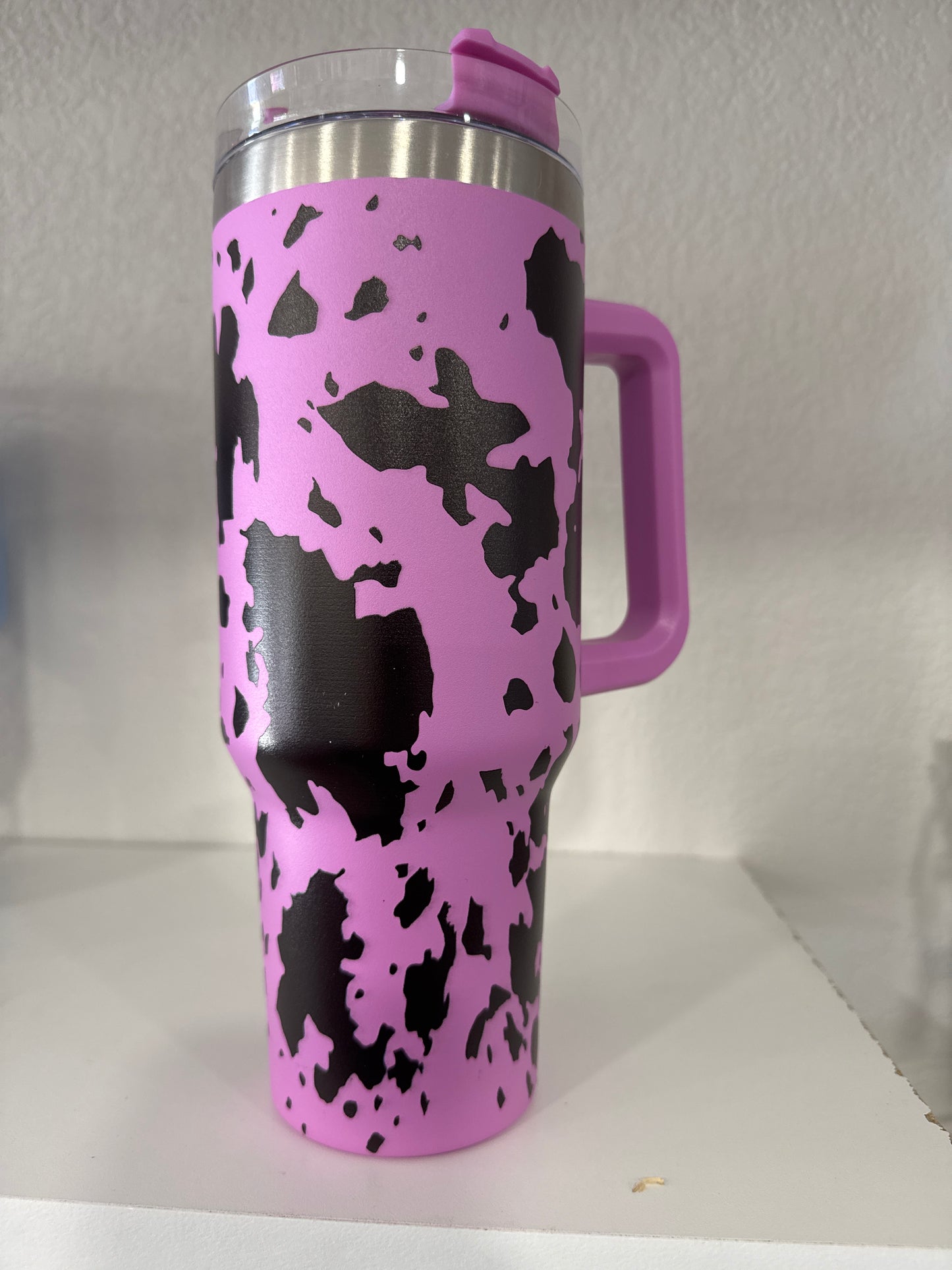 40oz Cow print tumbler