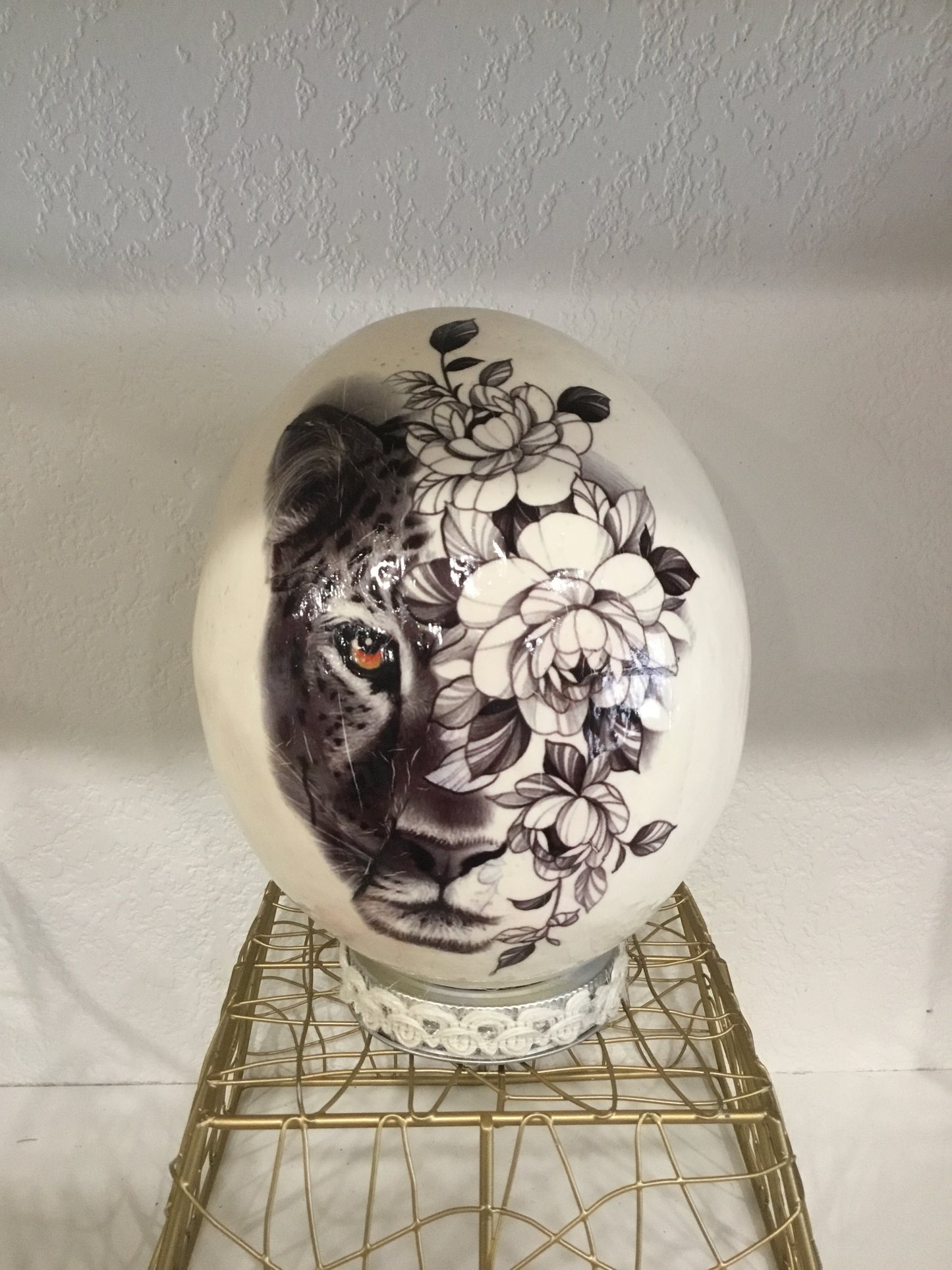 Ostrich egg decor