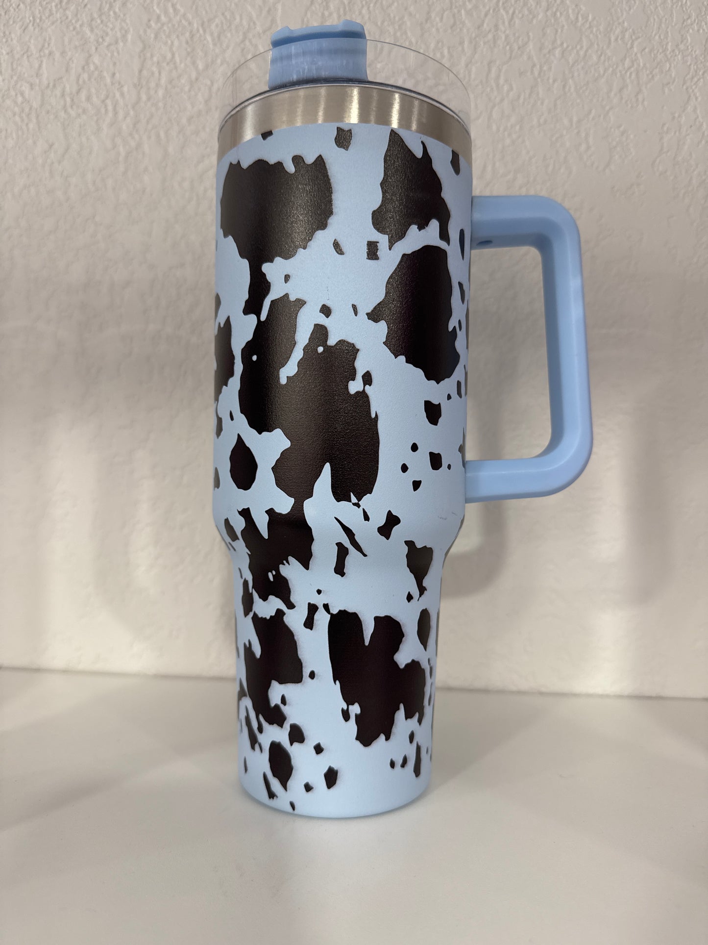 40oz Cow print tumbler