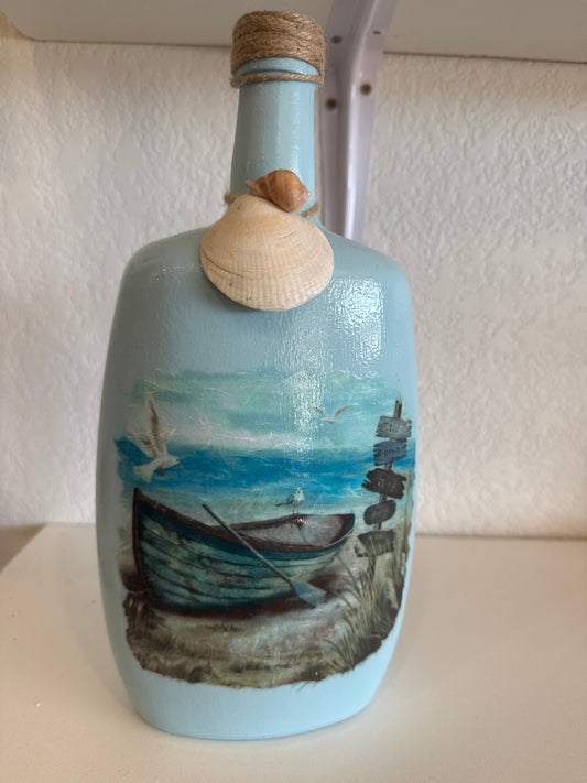 lg beach scene bottle