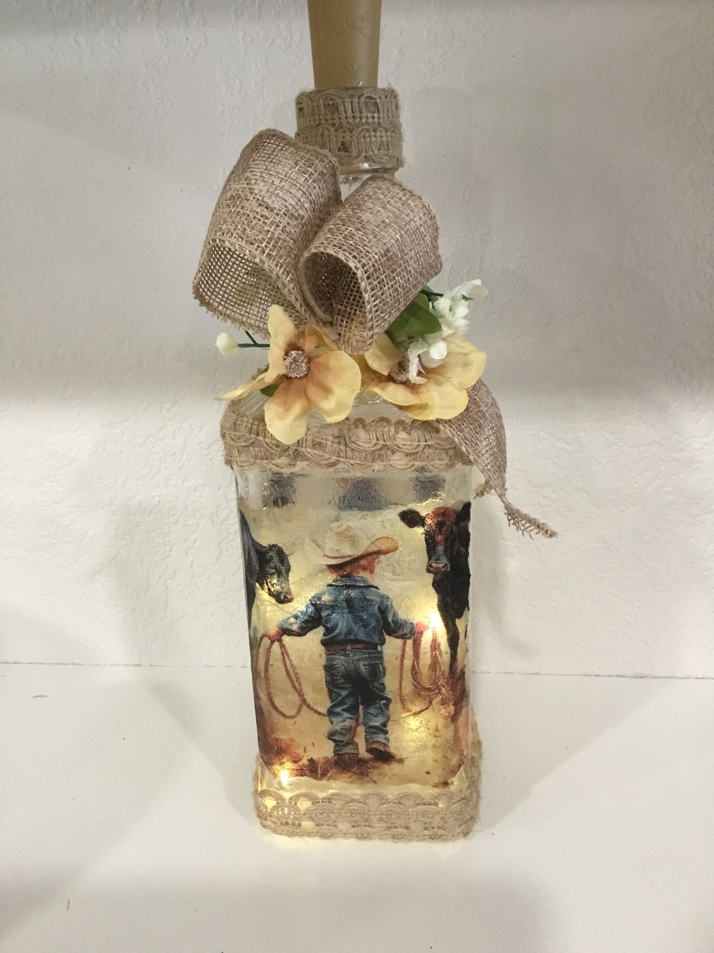 Little Cowboy Med Lighted Bottle