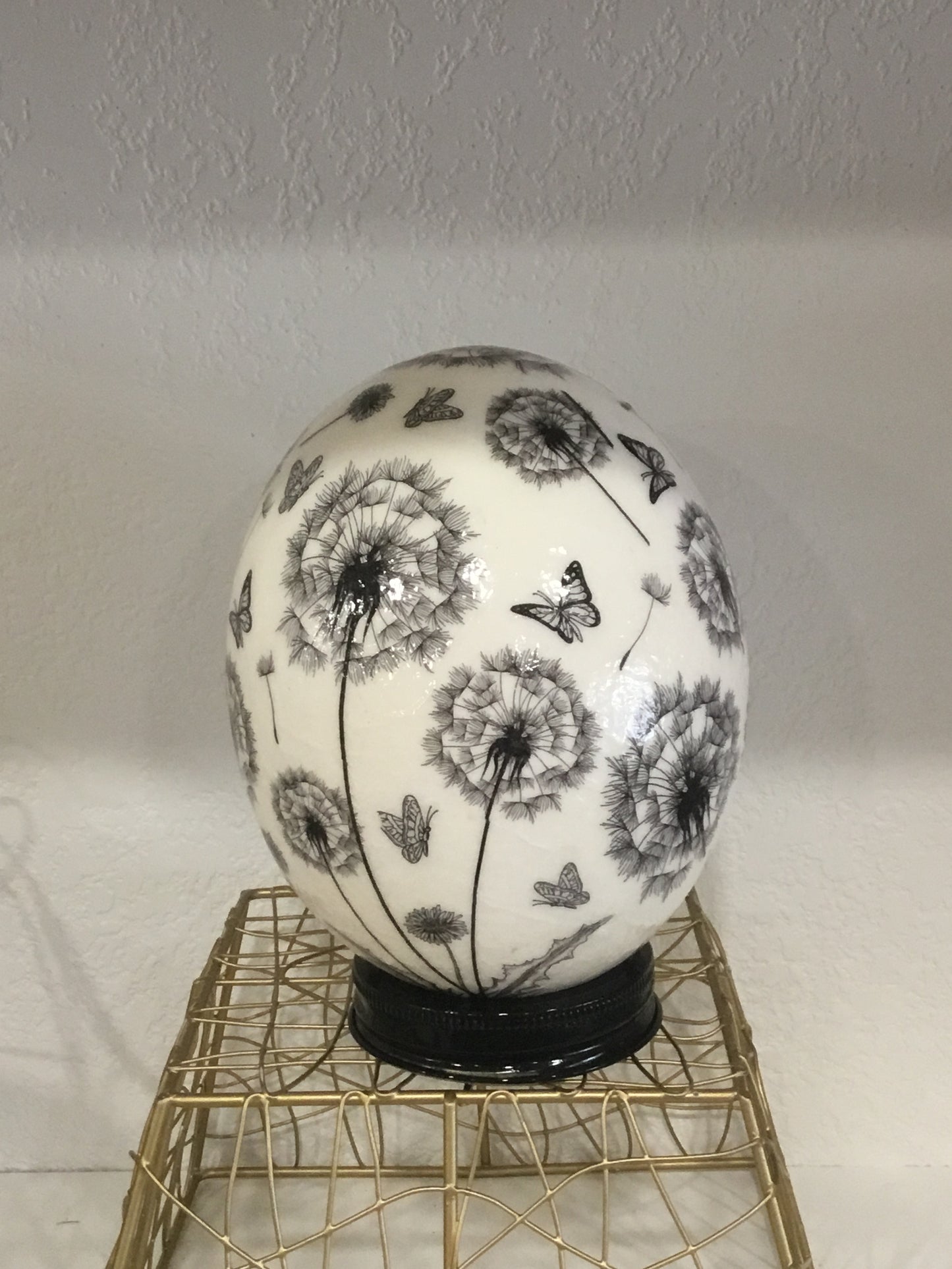 Ostrich egg decor
