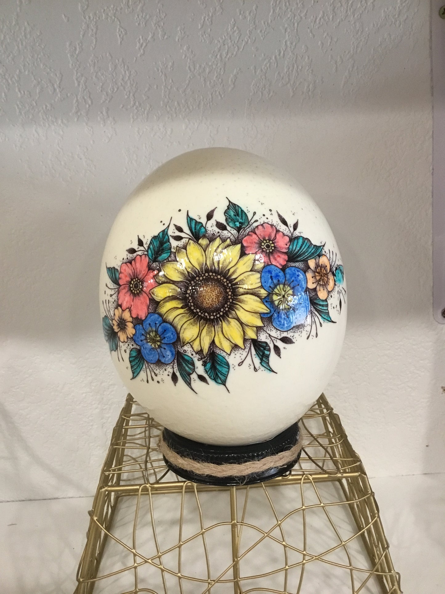 Ostrich egg decor