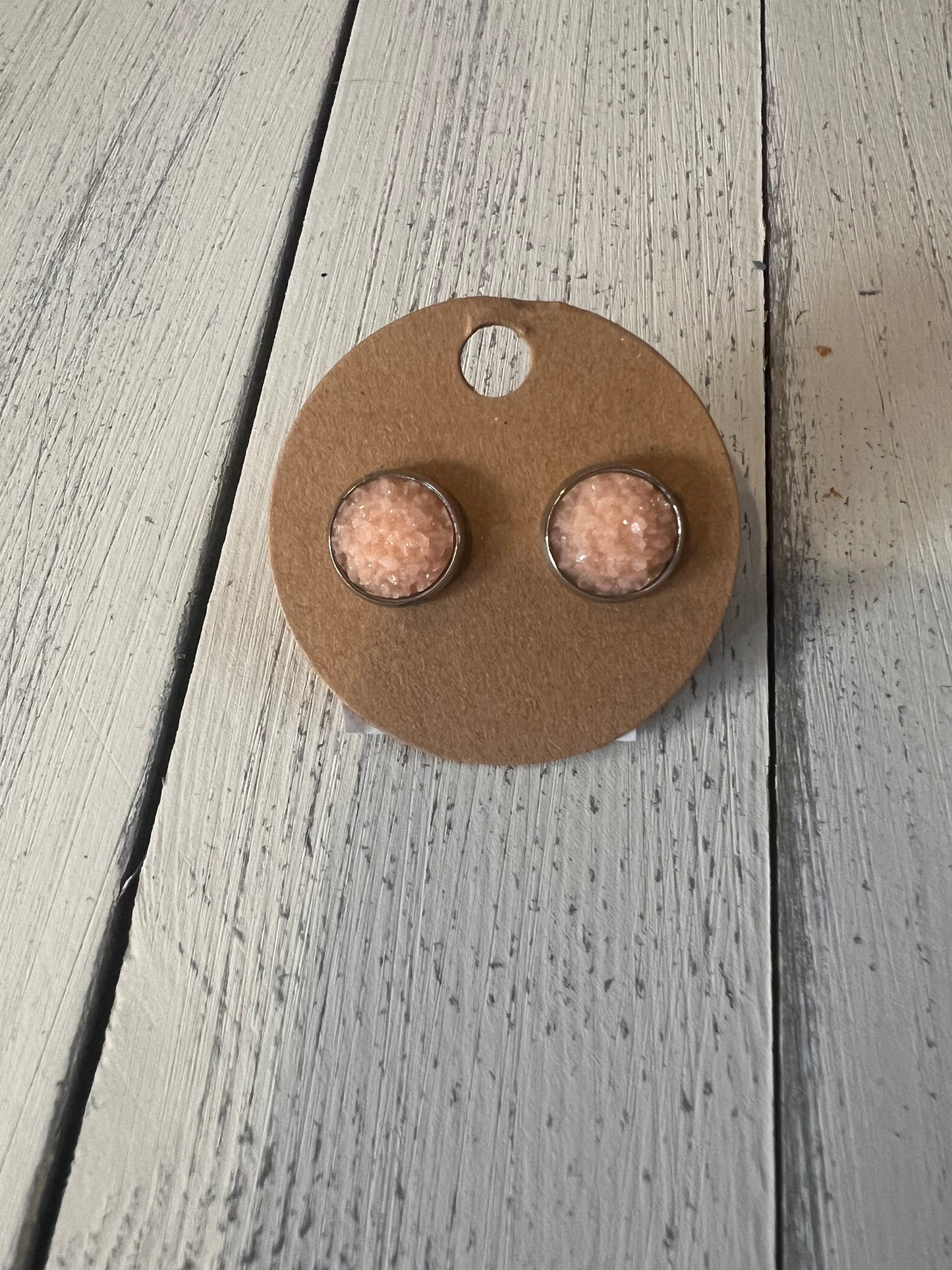 Matte stud earrings