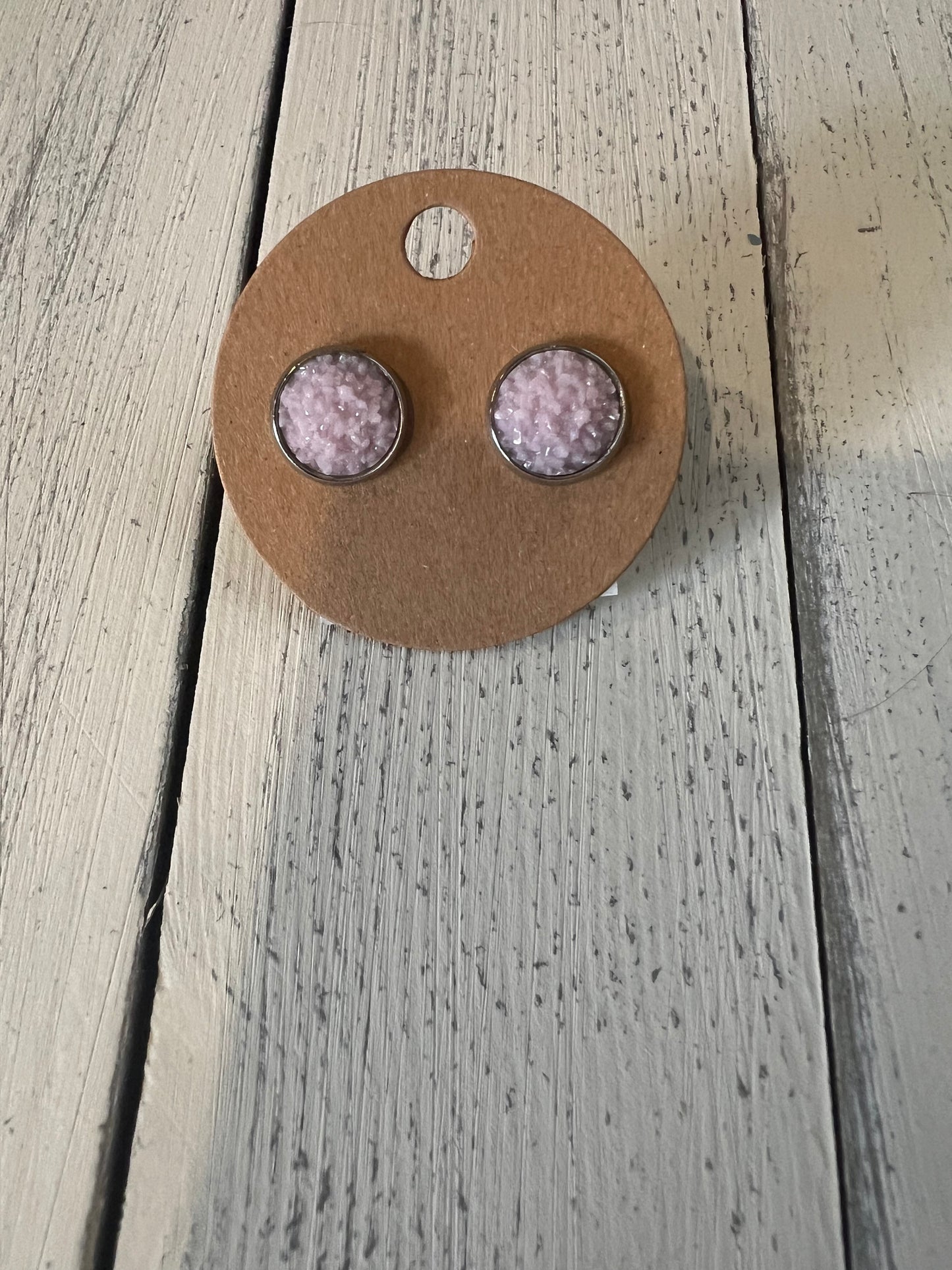 Matte stud earrings