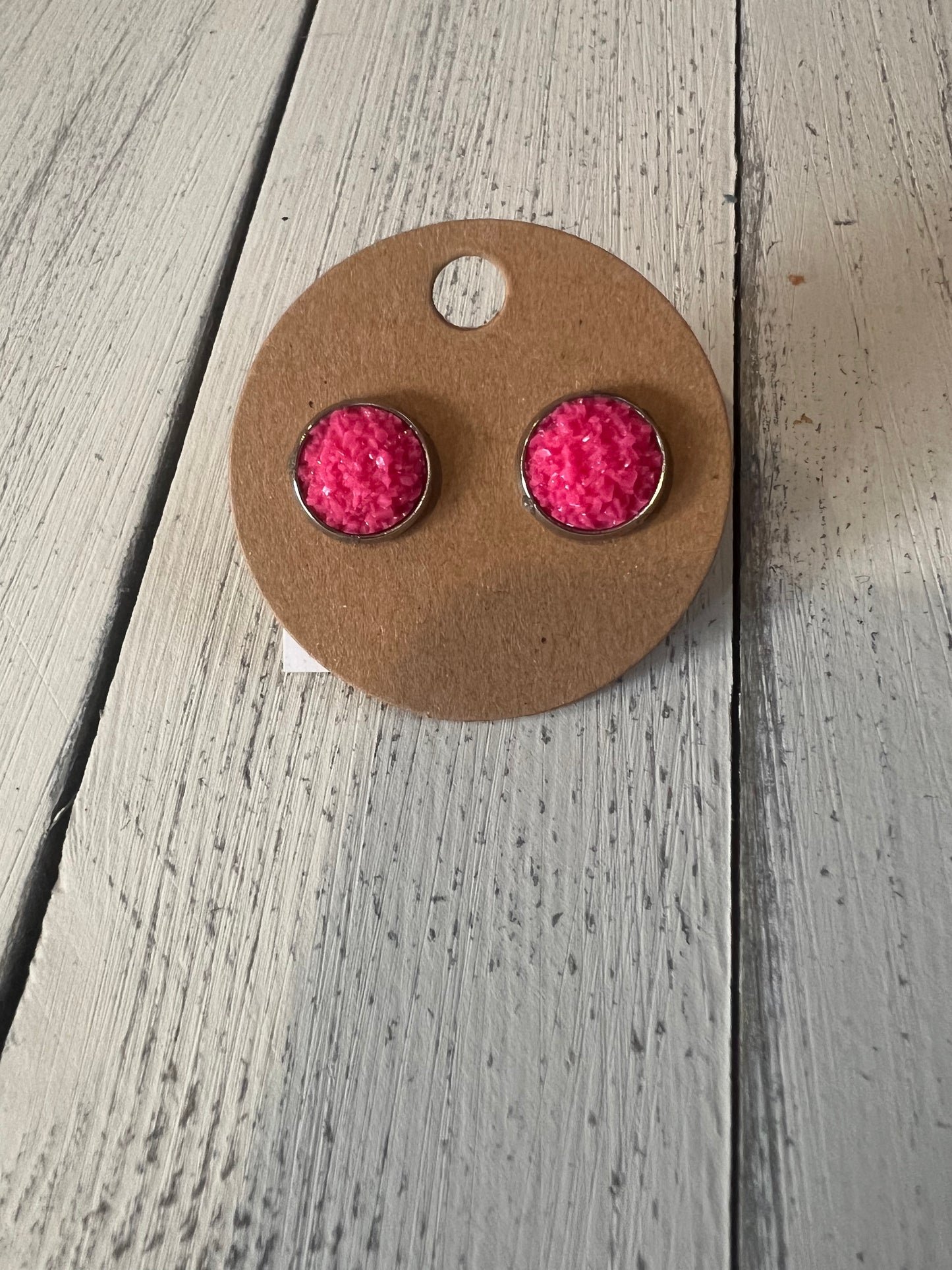 Matte stud earrings