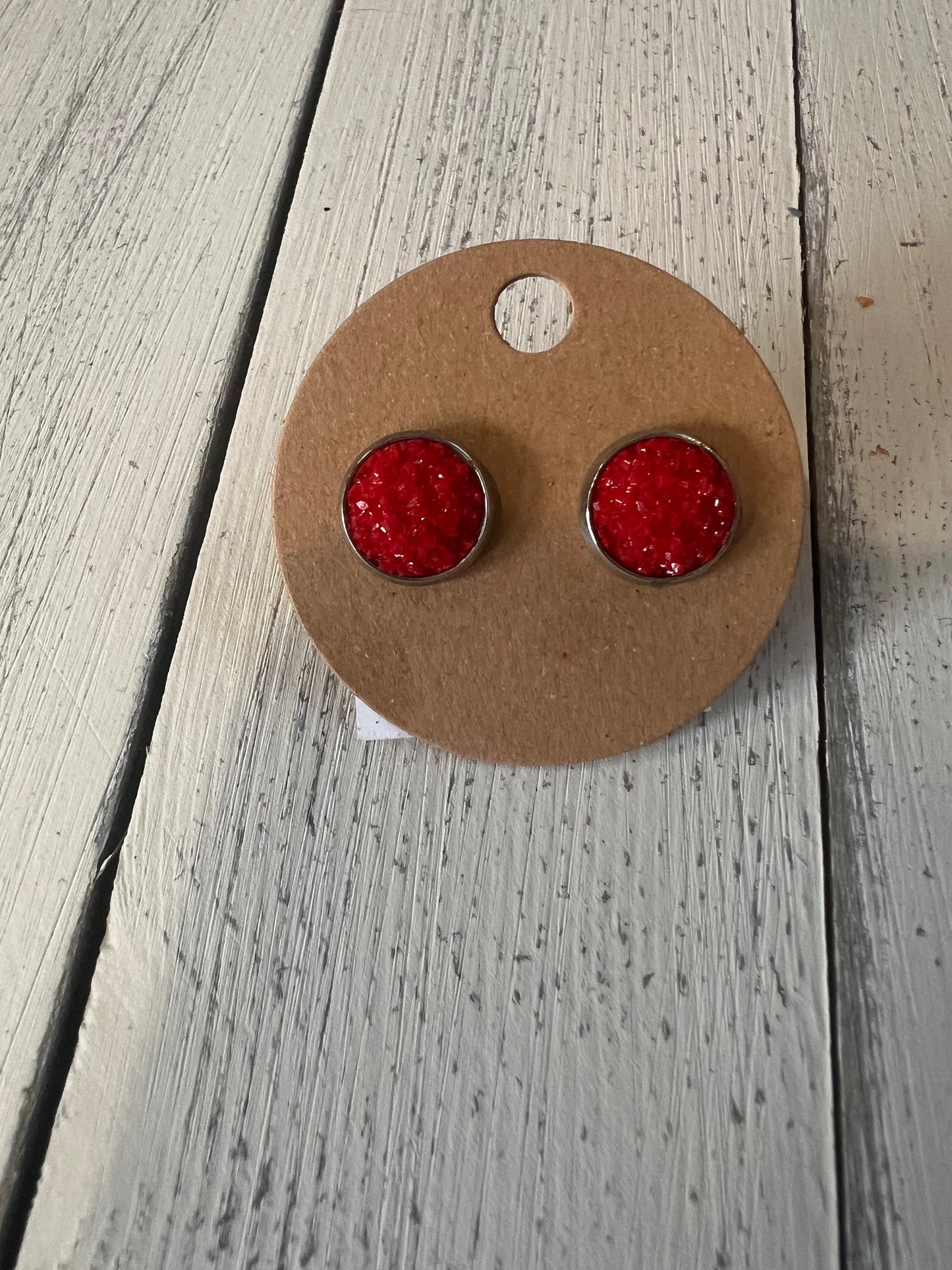 Matte stud earrings