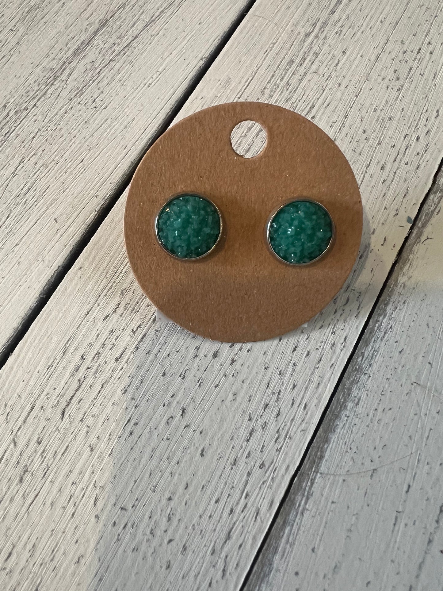 Matte stud earrings