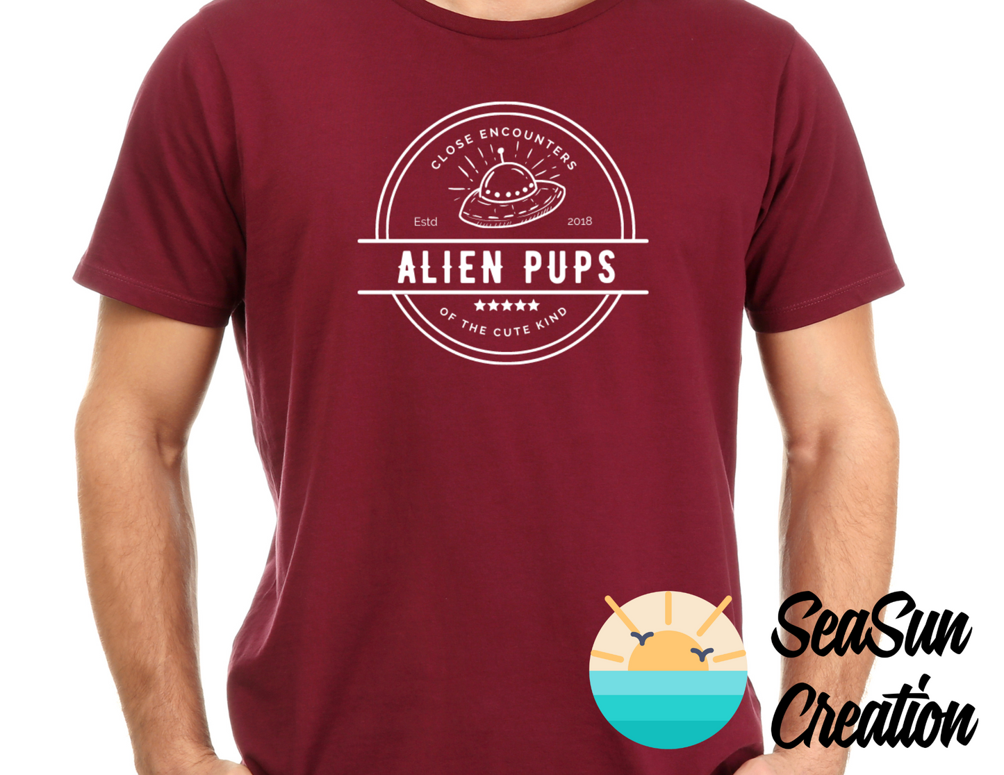 Alien Pups Close Encounters T-shirt
